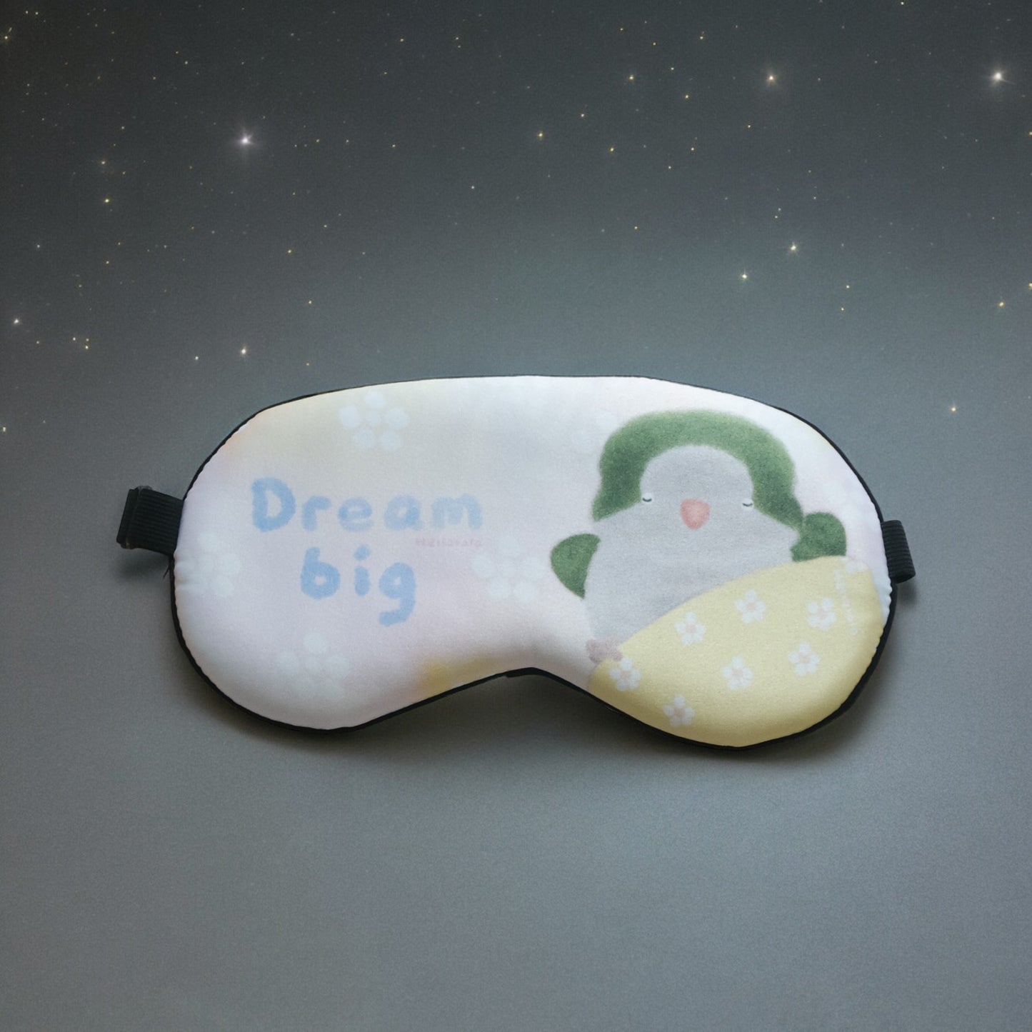 : : Eye mask: : 🌱 Green quaker parrot