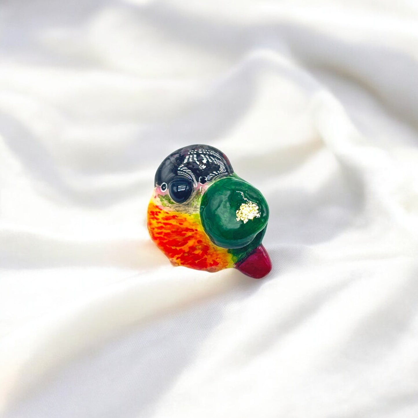::Handmade Clay Pin : : Choose your favourite parrot