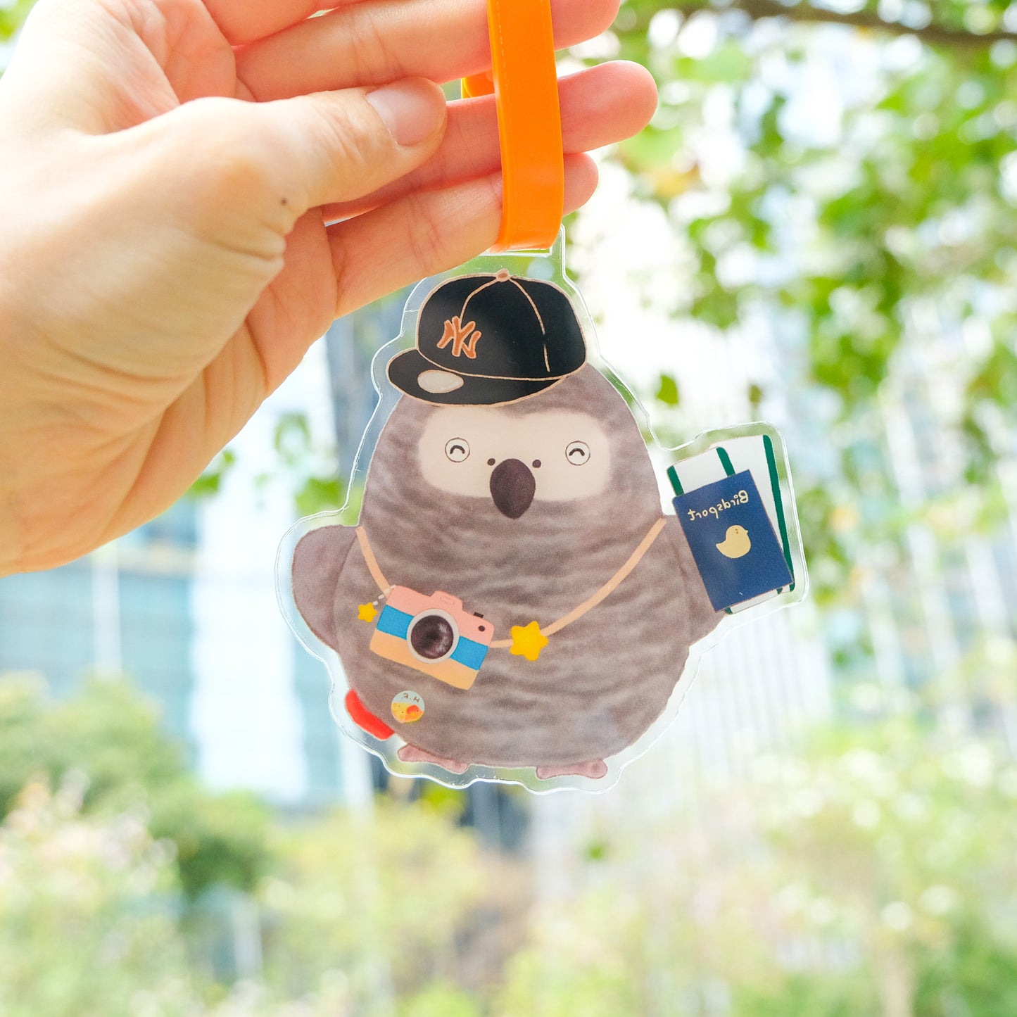 : : 行李牌 : : 🌱鳥寶飛飛行李牌-灰鸚鵡寶寶