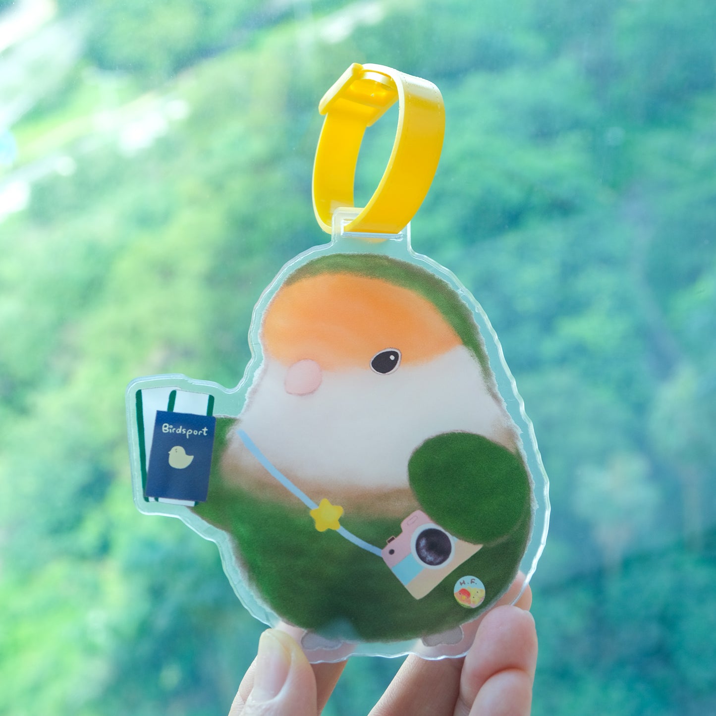✿ 免運費 ✿ : : 行李牌 : : 🌱鳥寶飛飛行李牌-愛情鳥/ 牡丹鸚鵡
