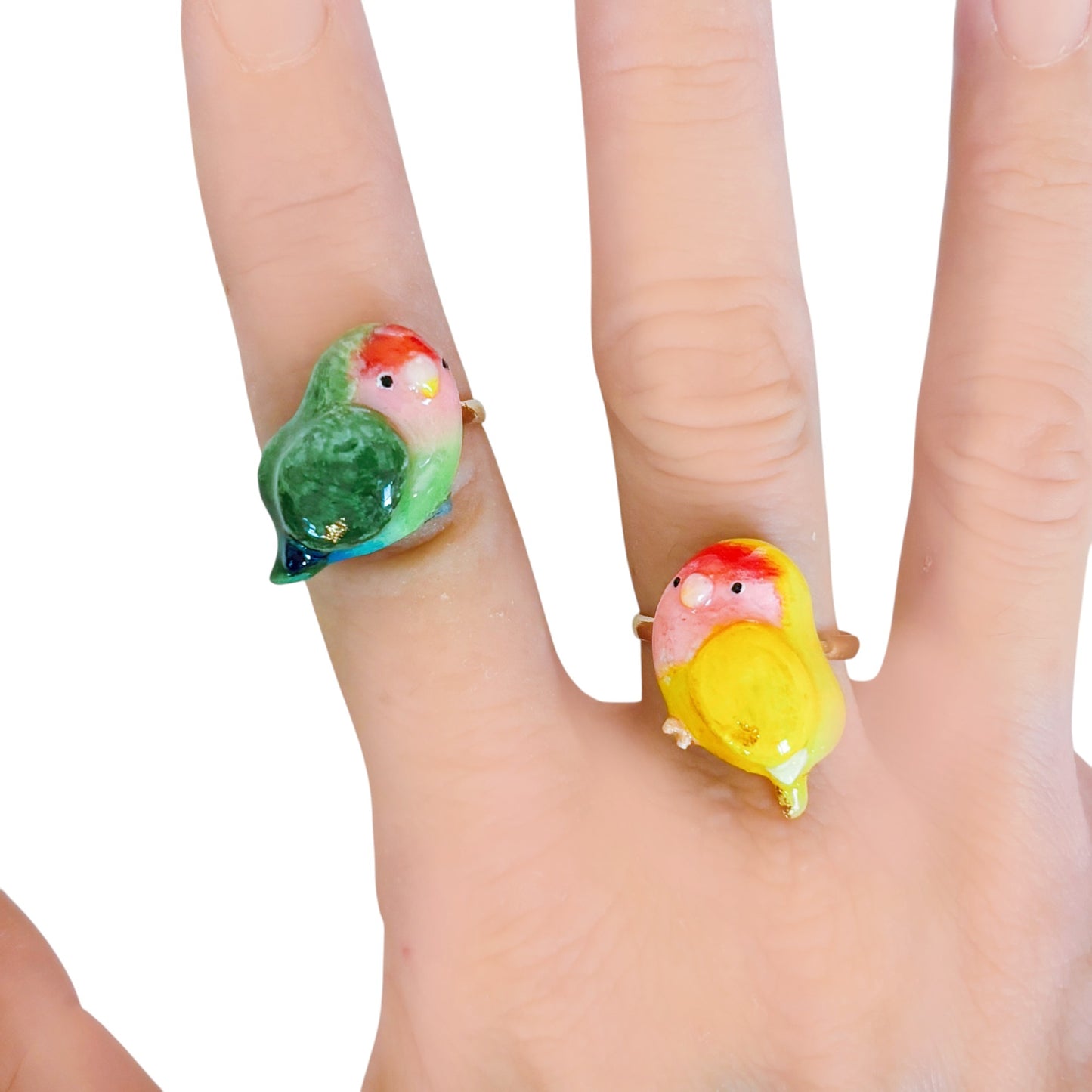 ::手工戒指::愛情鳥