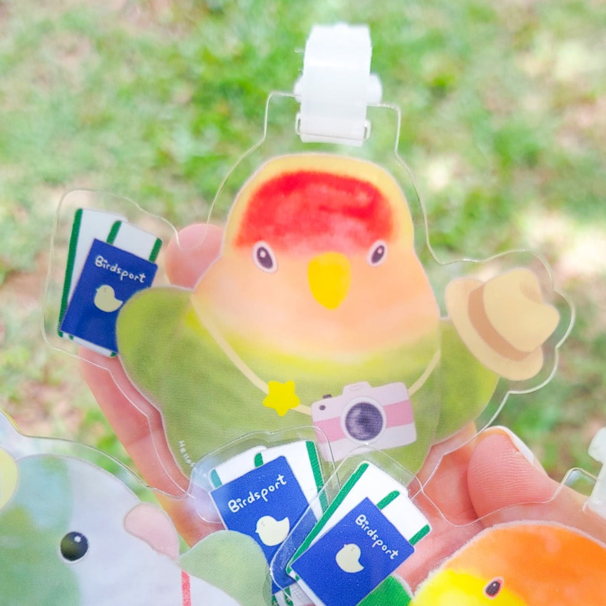 : : 行李牌 : : 🌱鳥寶飛飛行李牌-紅額愛情鳥寶寶