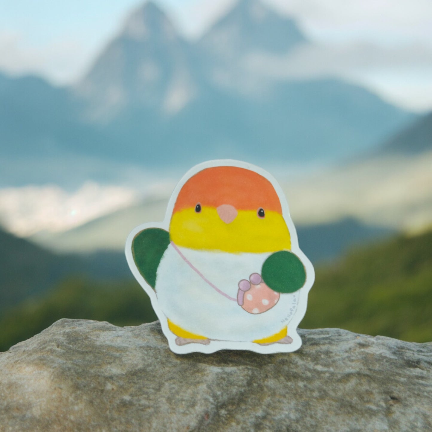 : : Luggage Large Stickers : : 🌱Little Caique going shopping