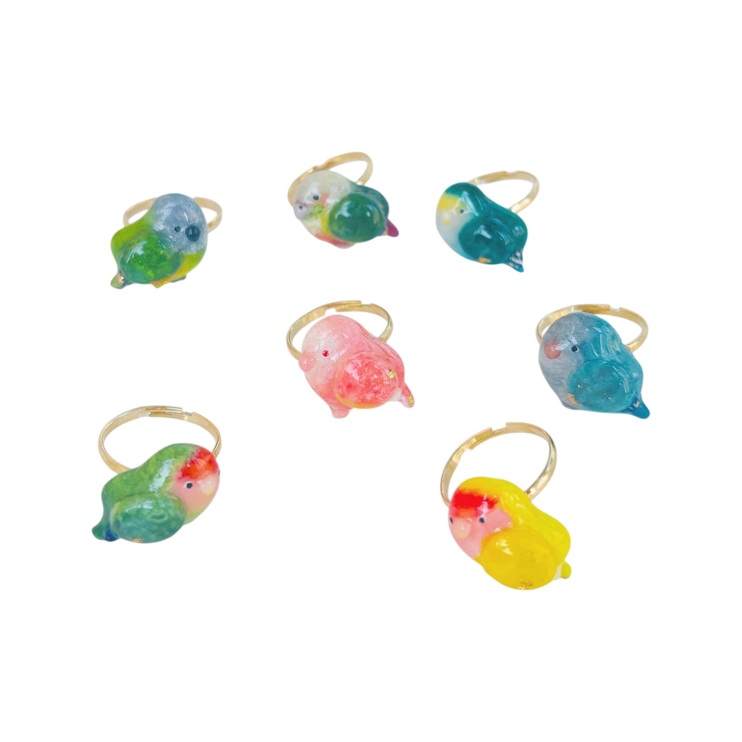 ::Handmade parrot ring