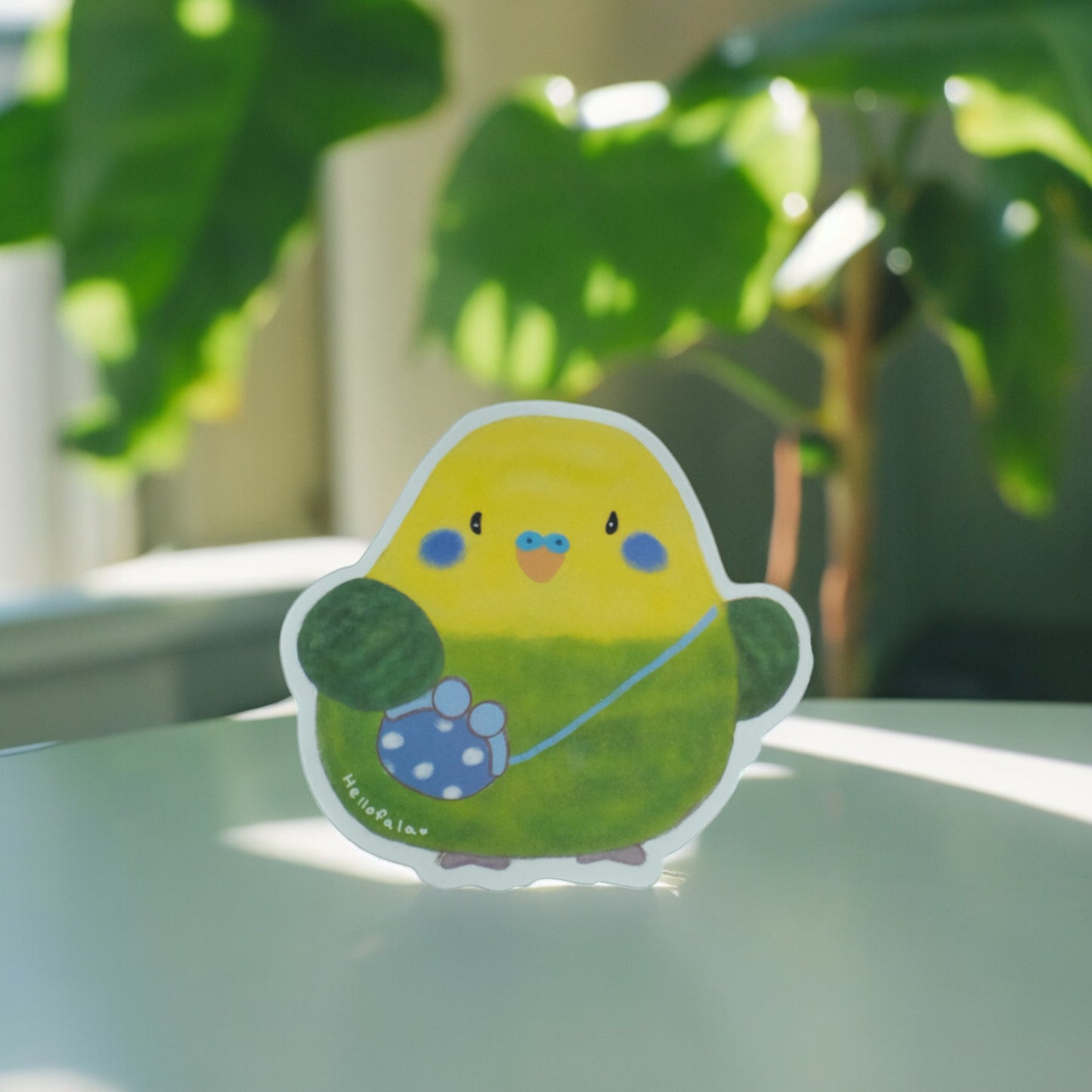 : : Big sticker: : 🌱Little budgie going shopping