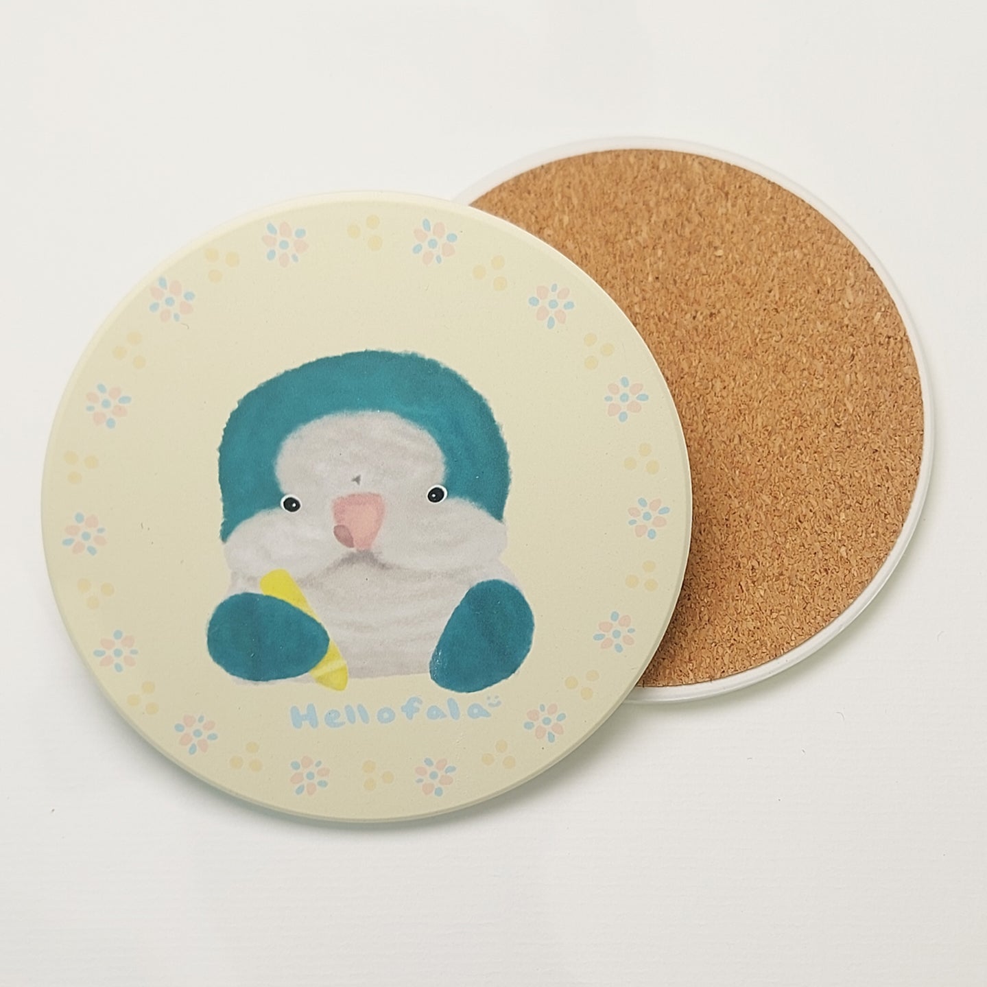 : : Diatom mud 1 second super absorbent coaster: : 🌱 Blue Monk is painting happily