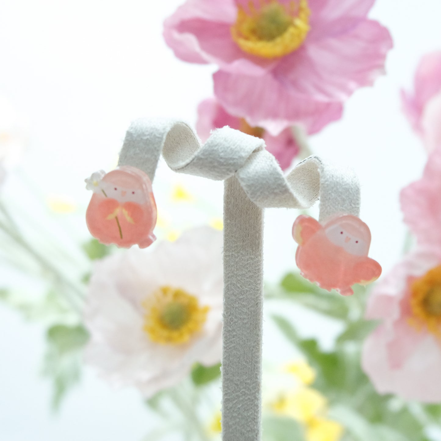 ::耳環飾物::❗可自由選擇左右不同鳥寶❗秋草寶寶