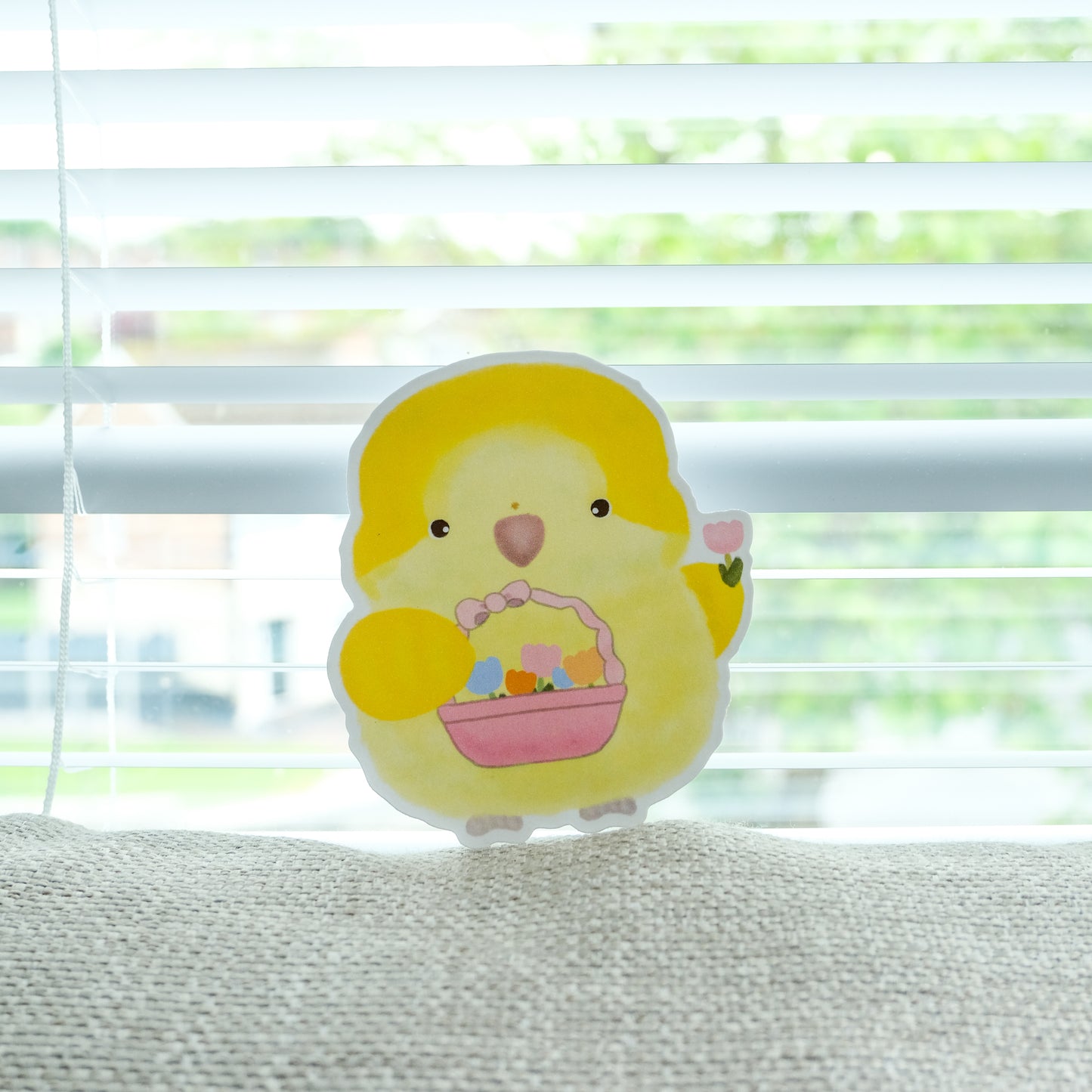 🌱Yellow Monk Baby and Flower Basket