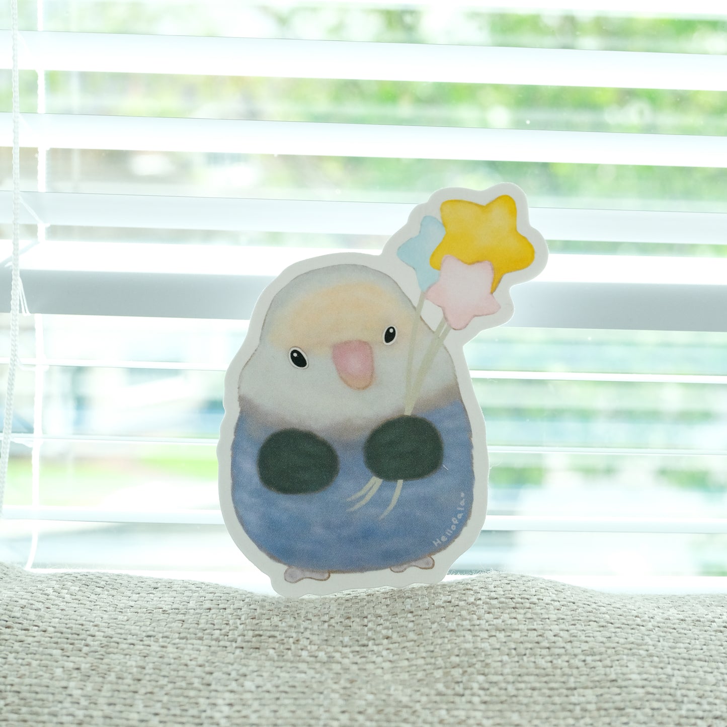 : :Big Stickers: : 🌱Baby lovebird and wishing stars