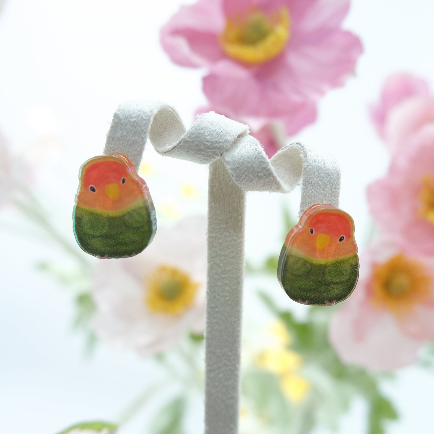 ✿送料無料✿ :: イヤリングとアクセサリー:: ❗左右違う鳥の宝物をご自由にお選びいただけます❗愛鳥の赤ちゃん