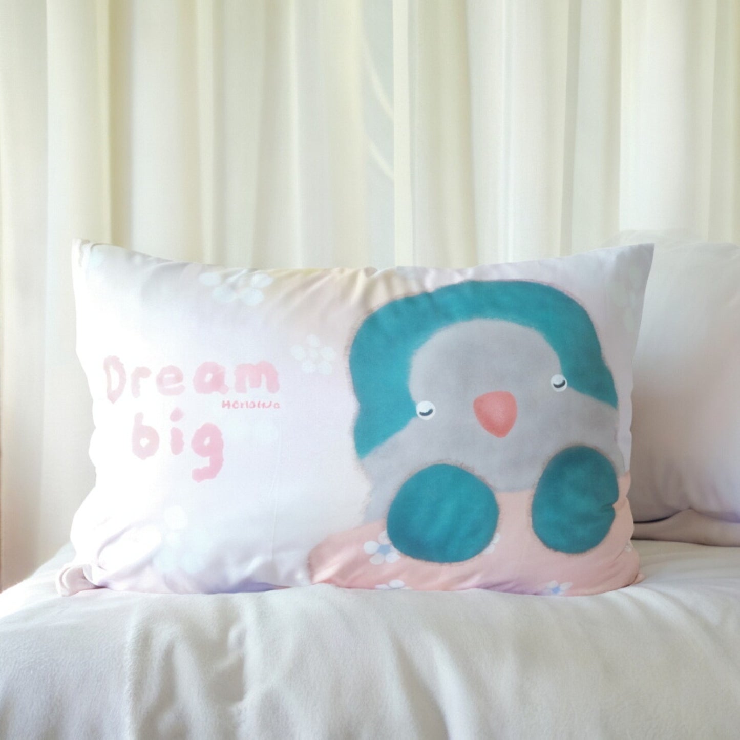 : : Pillow case: : 🌱Quaker parrot is sleeping