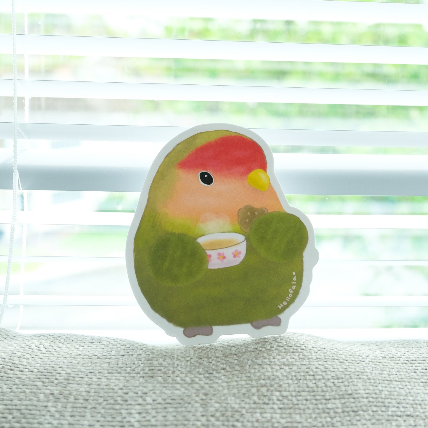 : : 行李大貼紙 : : 愛情鳥的下午茶時光🌱