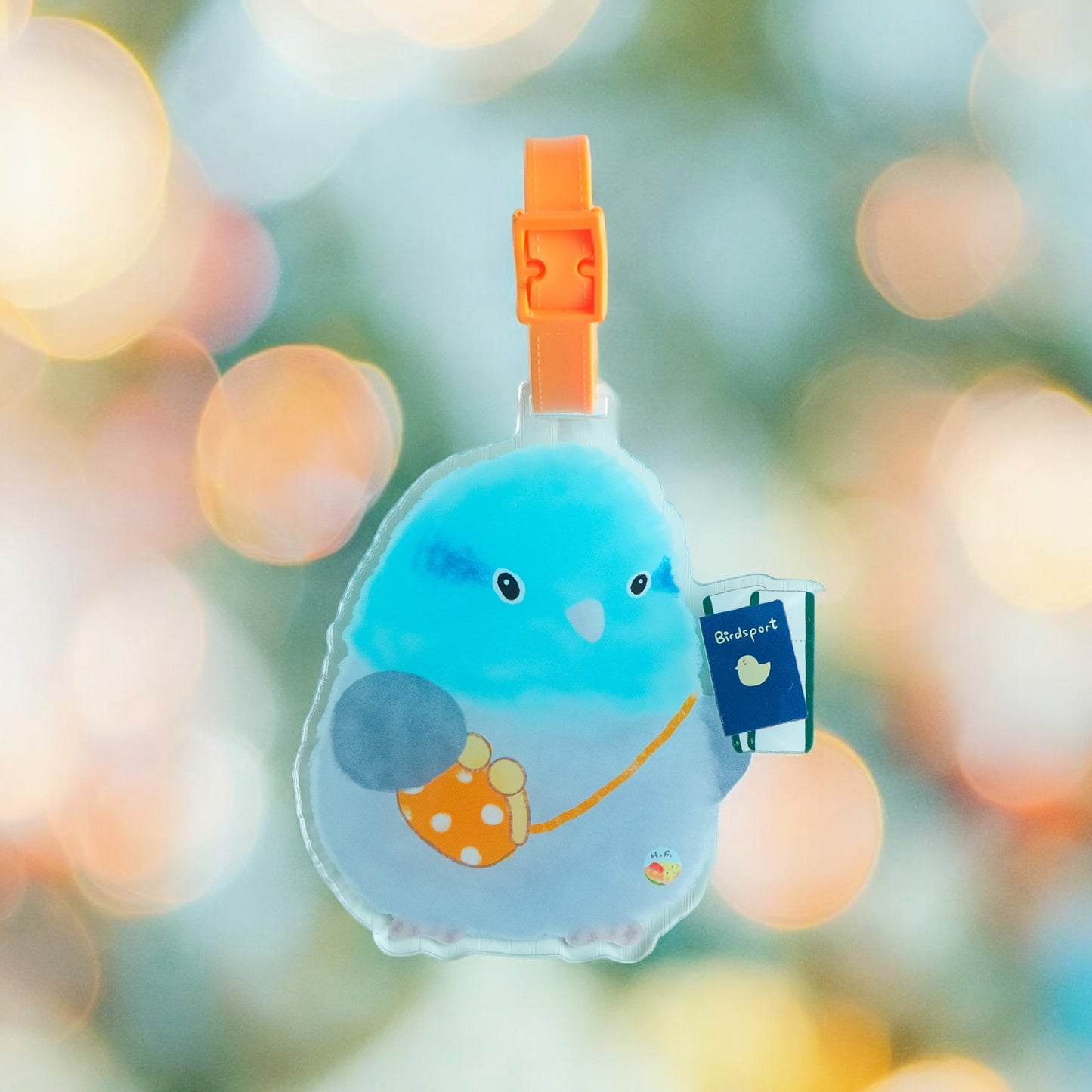 : : Luggage tags: : 🌱Caique parrot holding birdsport