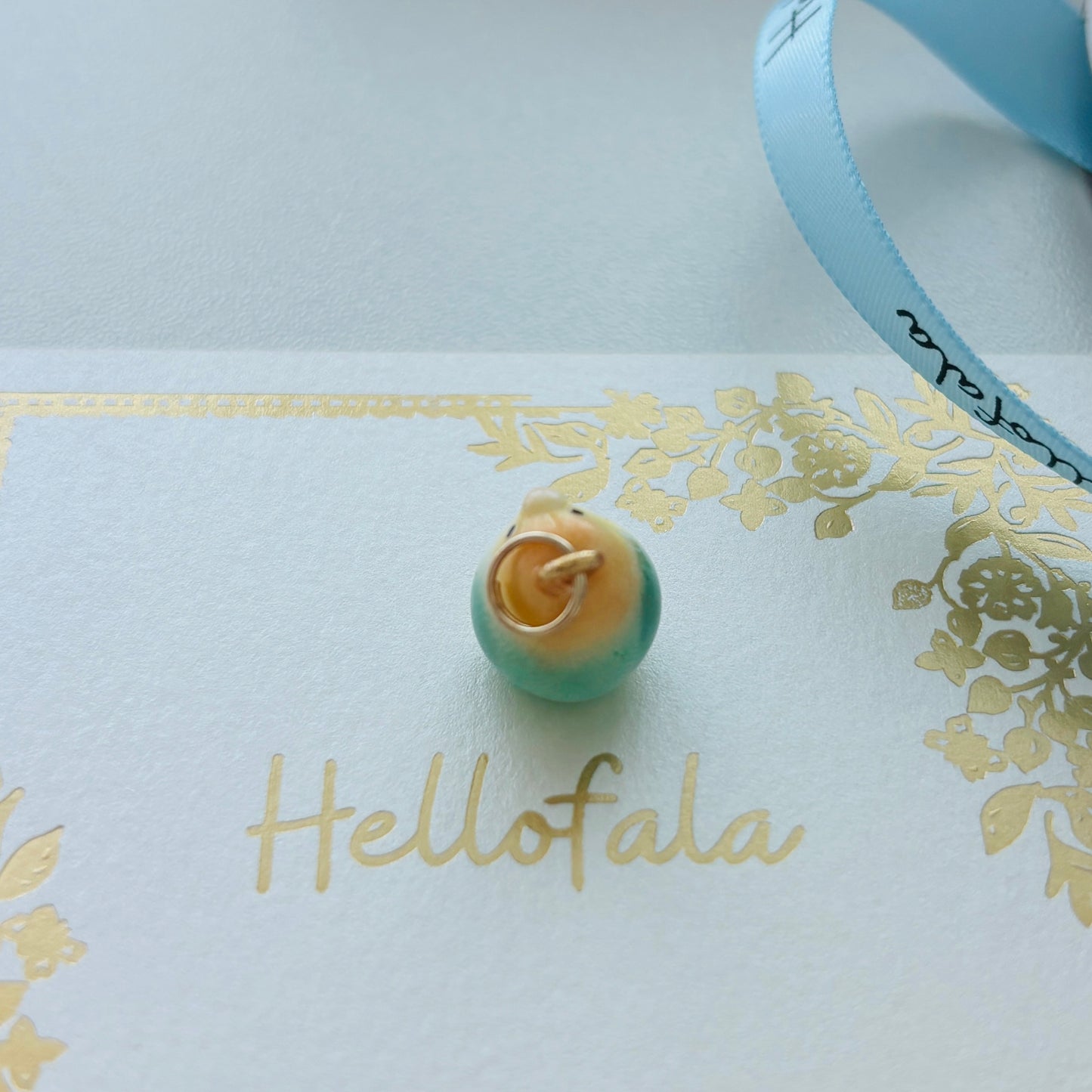 ::Handmade Clay Pendant  Caique Parrot::