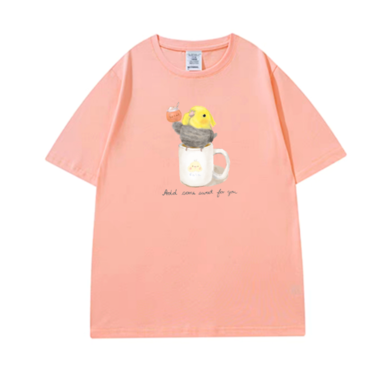 ✿ Free shipping✿ : : 100% pure cotton tshirt : : 🌱Cockatiel adds some sweet to life