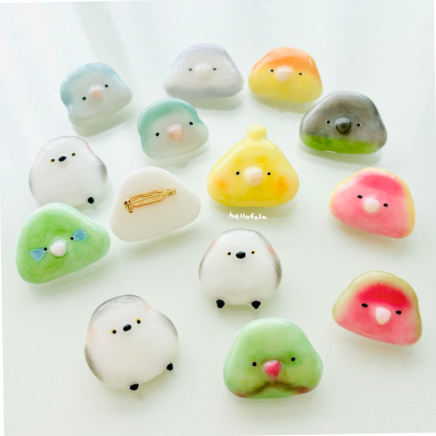 ::Handmade Clay Pin : :Custom your favourite parrot