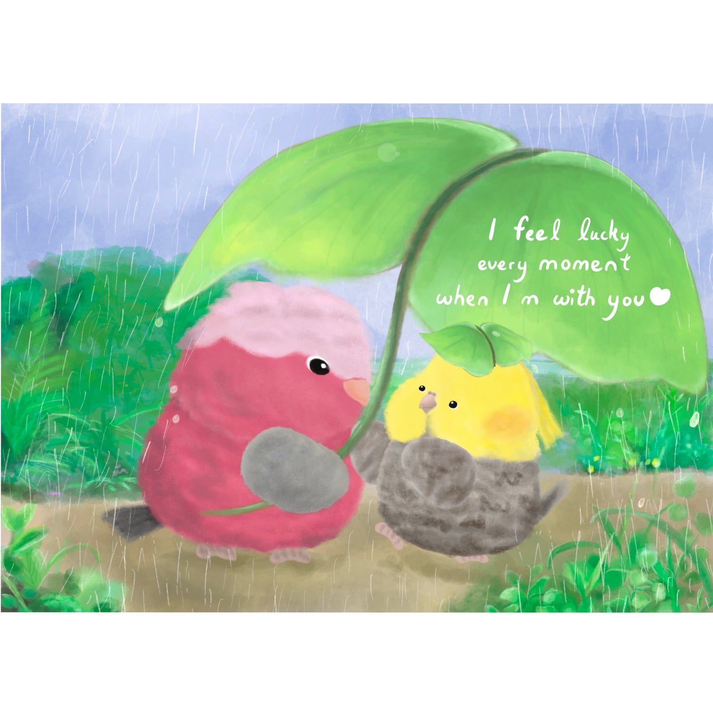 ✿ 送料無料✿ : : キラキラポストカード: : 🌱 仲良しのお友達からの心温まるポストカード