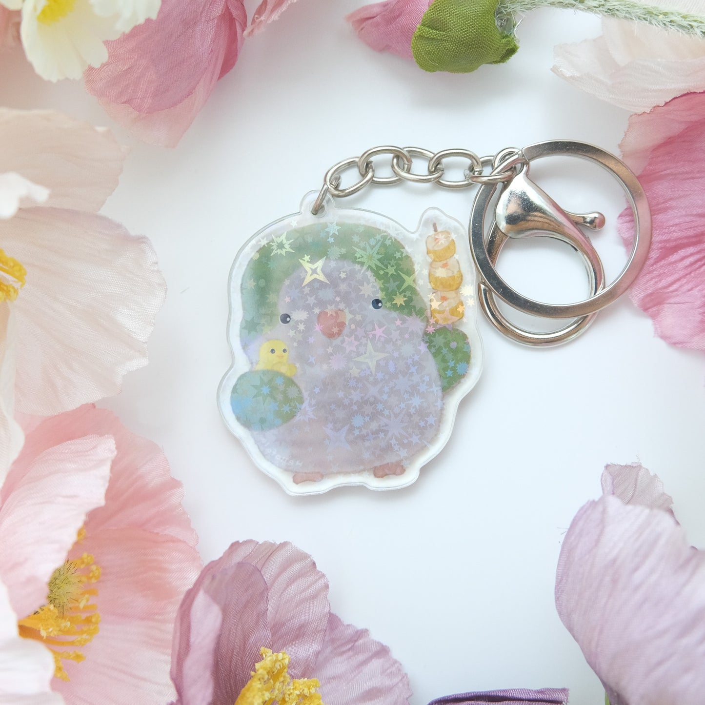 : : 鑰匙扣/鎖匙扣 : : 🌱綠和尚寶寶鴨鴨和串串燒賣