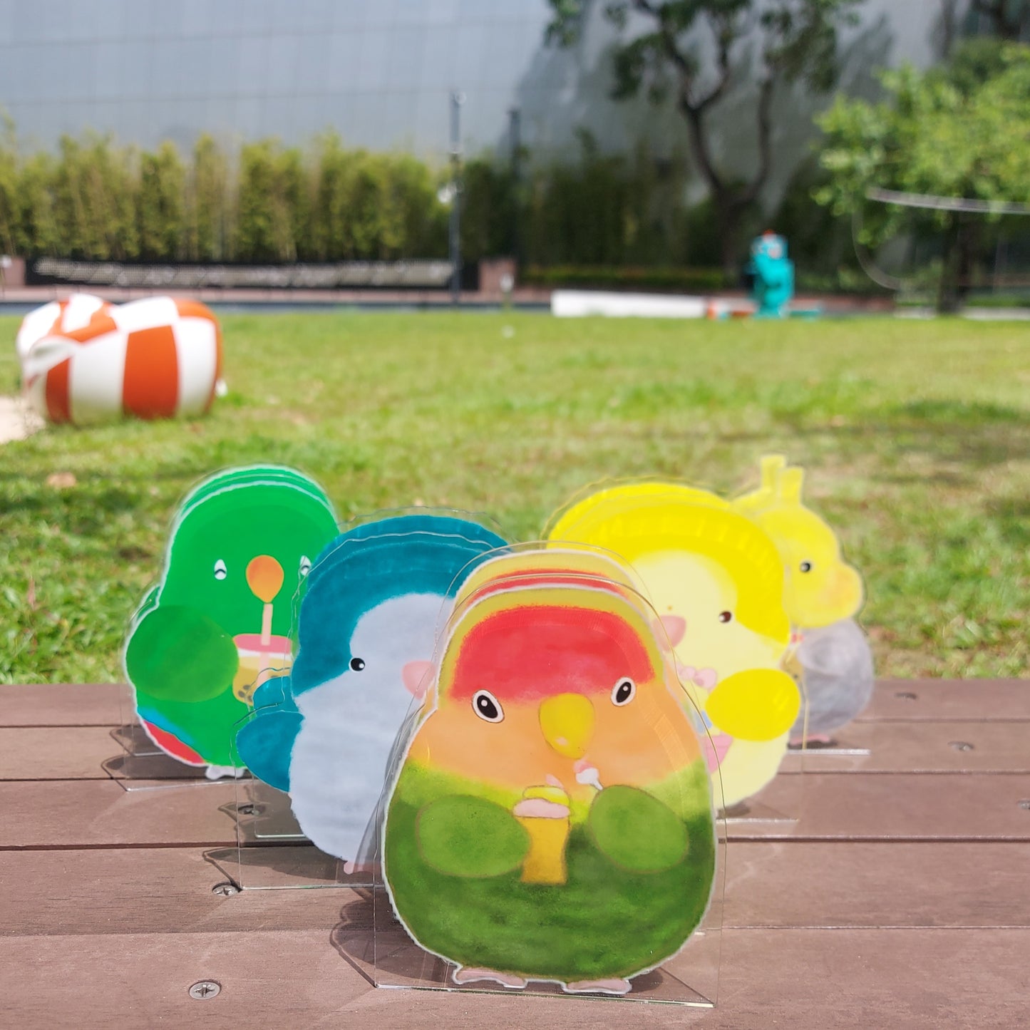 : : Pen Holder: : 🌱Baby Lovebirds and Little Pillow Pen Holder