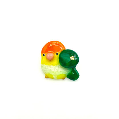 ✿送料無料✿ ::タオブローチピン::🍀キャンディーバージョン🍀お気に入りの鳥の宝物をお選びください
