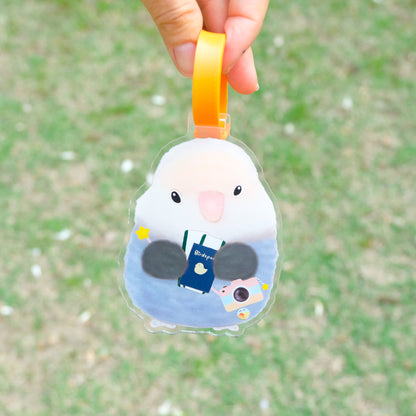 ✿ 送料無料✿ : : 荷物タグ: : 🌱鳥宝飛フライング リー タグ-ラブバード ベビー