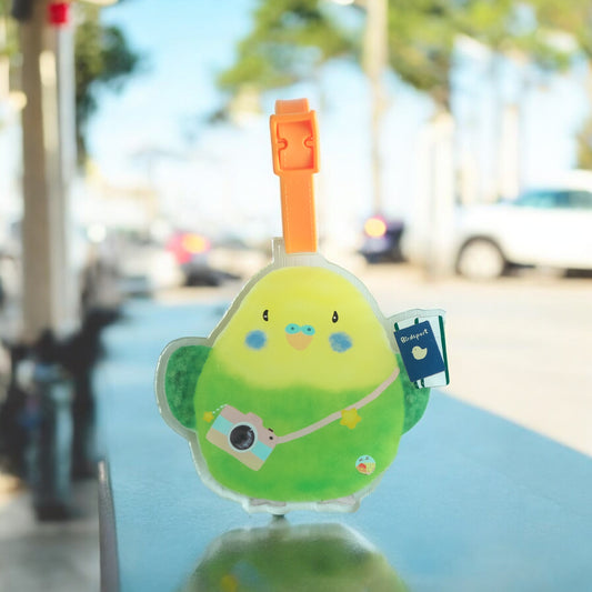 ✿ Free shipping✿ : : Luggage tags: : 🌱Caique parrot holding birdsport