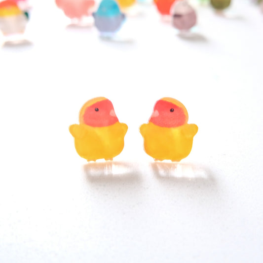 ✿ Free shipping✿: : Earrings: : ❗You can choose different parrots to make it a pair❗Lovebird