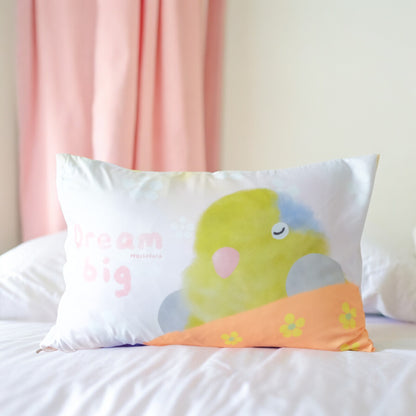 ✿ Free Shipping✿ : : Pillow case: : 🌱Baby lovebird is sleeping