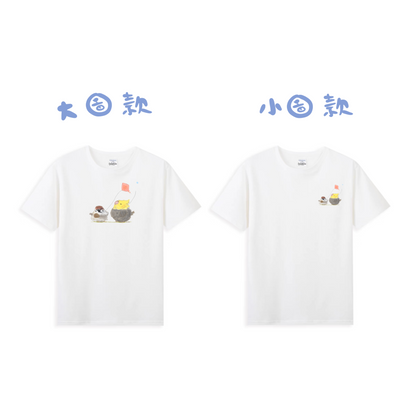 : : 100%純棉超透氣短T大Logo : : 🌱 綠和尚寶寶與鴨鴨 Just chill